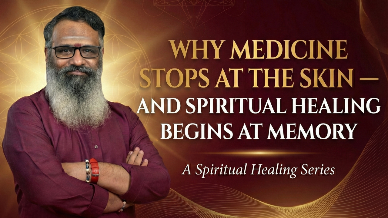 Why Medicine Stops at the Skin — And Spiritual Healing Begins at Memory! A Masterclass by Wellness Guruji Dr. Gowthaman!
