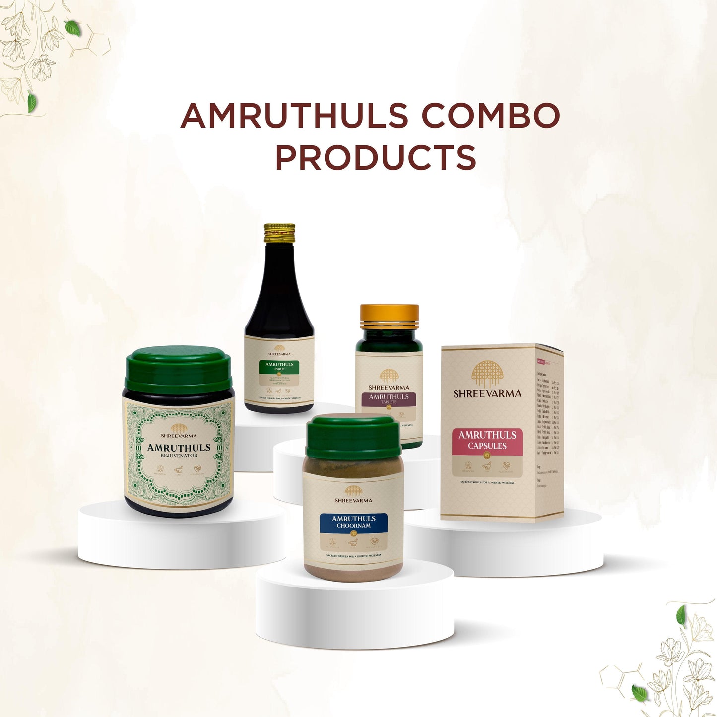 shreevarma Amruthuls Capsule for Better Digestive Health | Relief from Acidity, Constipation, and Gastritis | Enhances Pitta balance | Triphala - 60 capsules