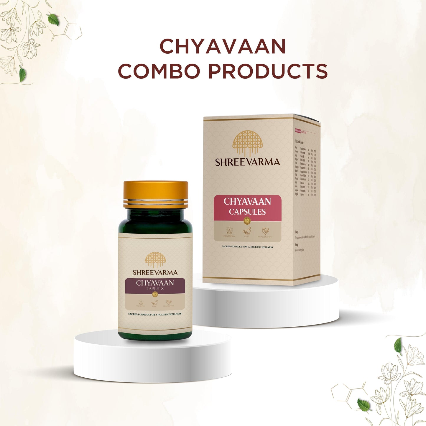 shreevarma Capsule Chyavaan Capsules for Boosting Immunity | Ayurvedic Supplement to Increase Energy | Vitamin C | Amlaki | Ashwagandha | Atmagupta - 60 capsules