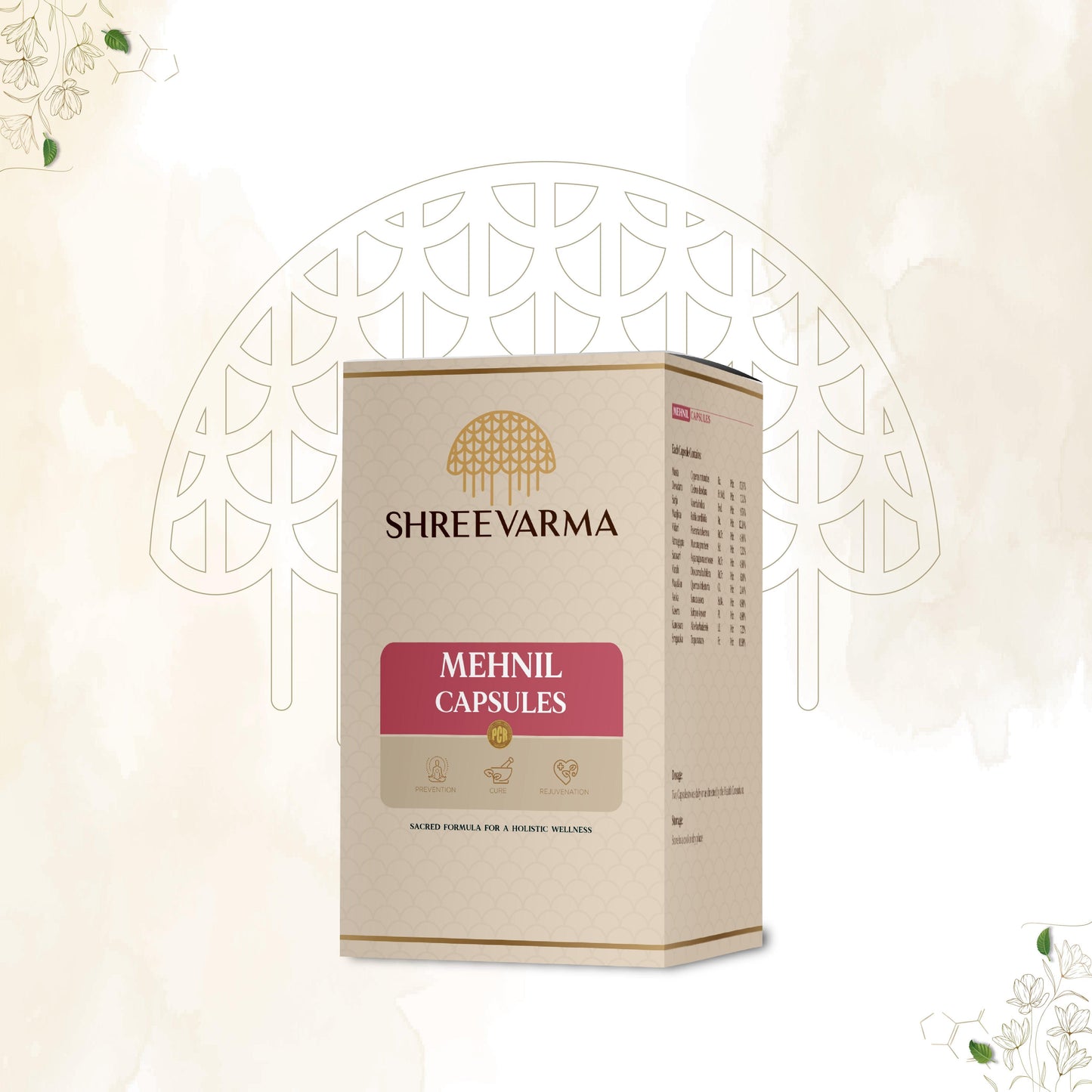 shreevarma Capsule Mehnil Capsule For Diabetes | Ayurvedic Supplement for the Sugar | Maintains Blood Glucose Level | Effective Diabetes Management with Herbs — 60 Capsules