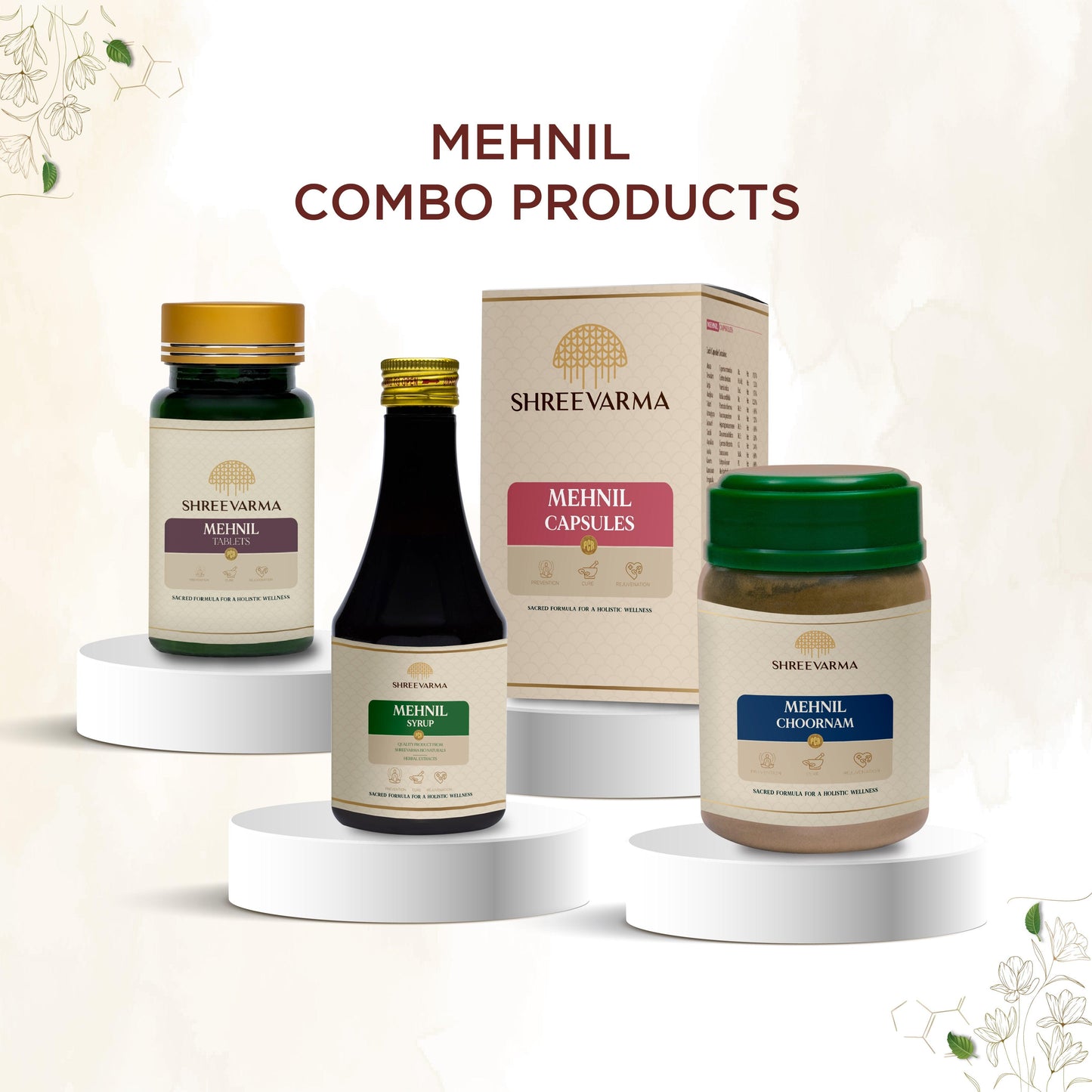 shreevarma Capsule Mehnil Capsule For Diabetes | Ayurvedic Supplement for the Sugar | Maintains Blood Glucose Level | Effective Diabetes Management with Herbs — 60 Capsules