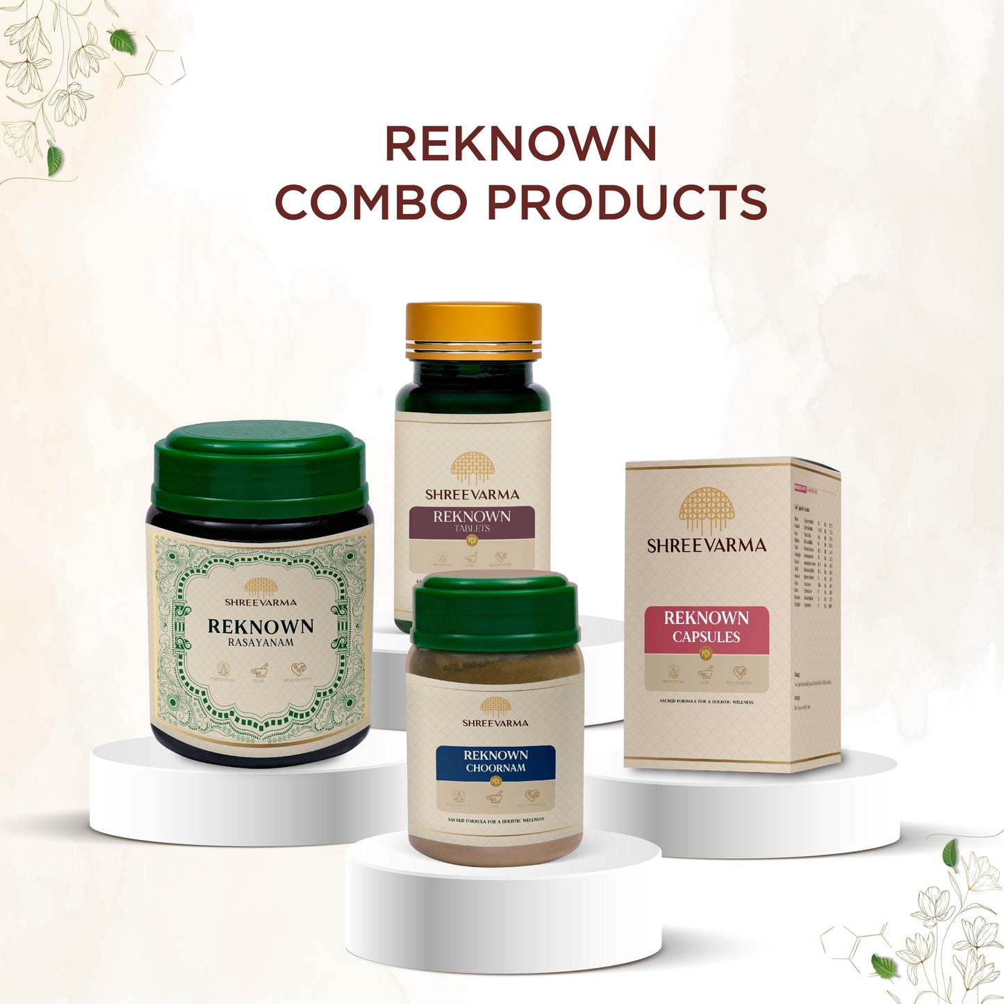 shreevarma Capsule Reknown Capsules for Renal Care | Ayurvedic Supplement for Urinary Infection | Kidney Detox | Effective against Kidney Stone | Punarnava | Goksura | Aprajitha — 60 Capsules