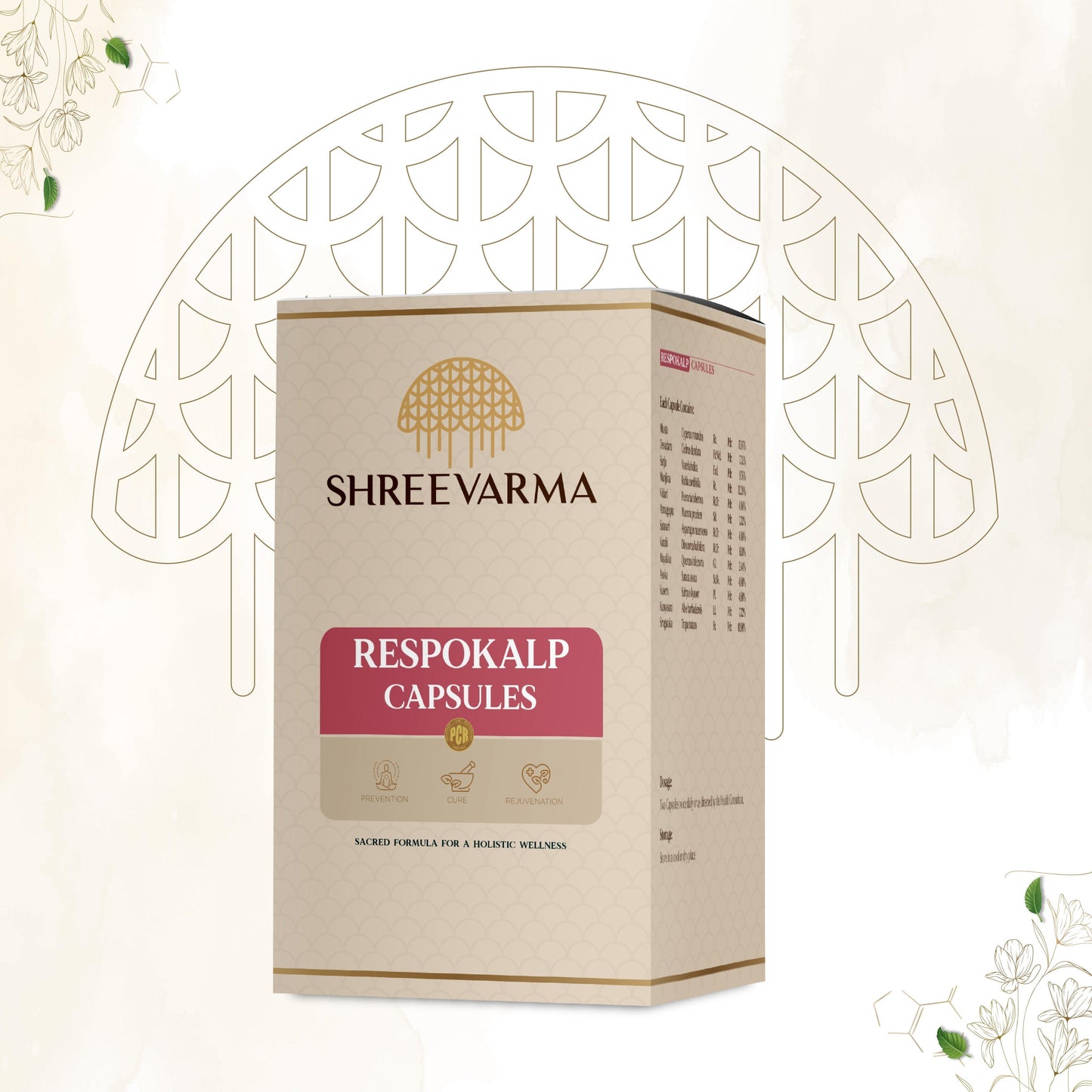 shreevarma Capsule Respokalp Capsules for Treating Asthma | Ayurvedic Medicine for Wheezing and Respiratory Relief | Tulasi | Yastimadhu | Immunity Booster | Vitamin C – 60 Capsuless