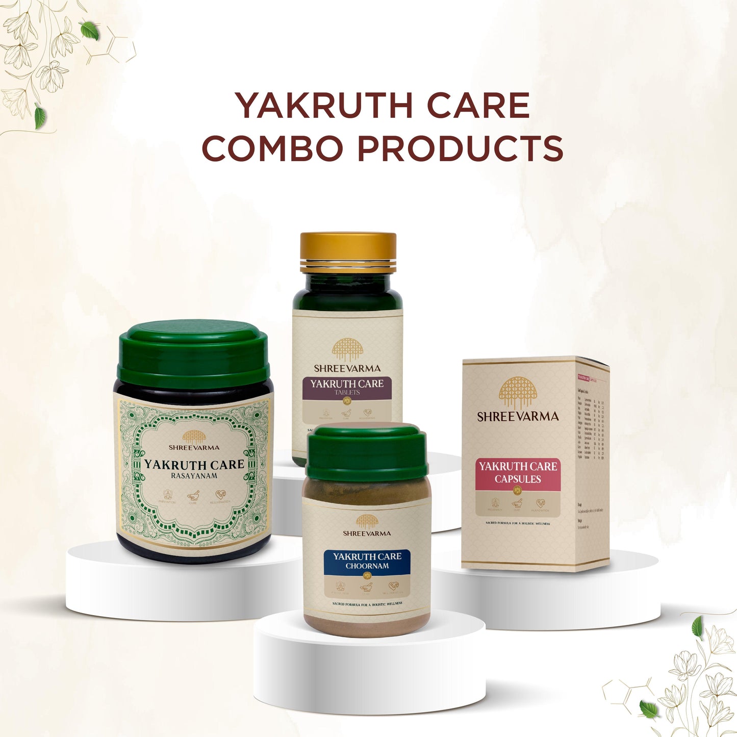 shreevarma Capsule Yakruth Care Capsule For Liver Health | Ayurvedic Supplement for Fatty Liver | Metabolic Booster | Bhringaraj | Haritaki - 60 Capsules
