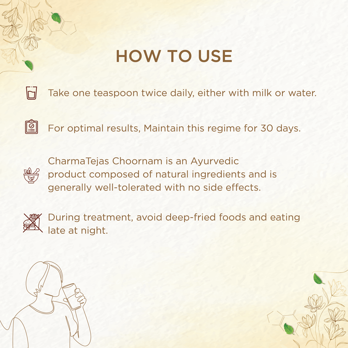 shreevarma CharmaThejas Medhodhatu Rasayanam for Skin Conditions | Ayurvedic Supplement for Psoriasis | Eczema | Restores Pigmentation | Bilva | Pippali | Rejuvenating Supplement