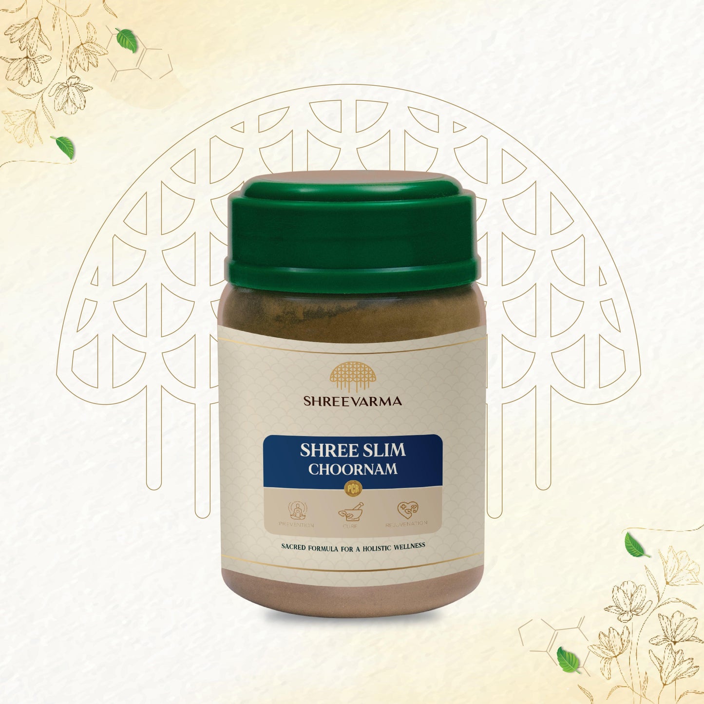 shreevarma Chooranam Shree Slim Choornam for Weight Loss | Ayurvedic Supplement to Burn Fat | Metabolism Booster for both Men and Women | Weight loss supplement | Guggulu | Controls Cholesterol