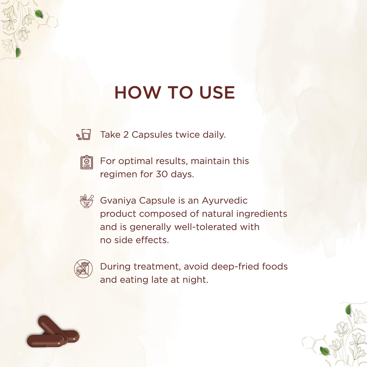 shreevarma Gvaniya Capsule for Men & Women’s Wellness| Ayurvedic Supplement to Boost Immunity | Healthy Reproduction | Anti-Aging | Draksa | Vidari – 60 Capsules