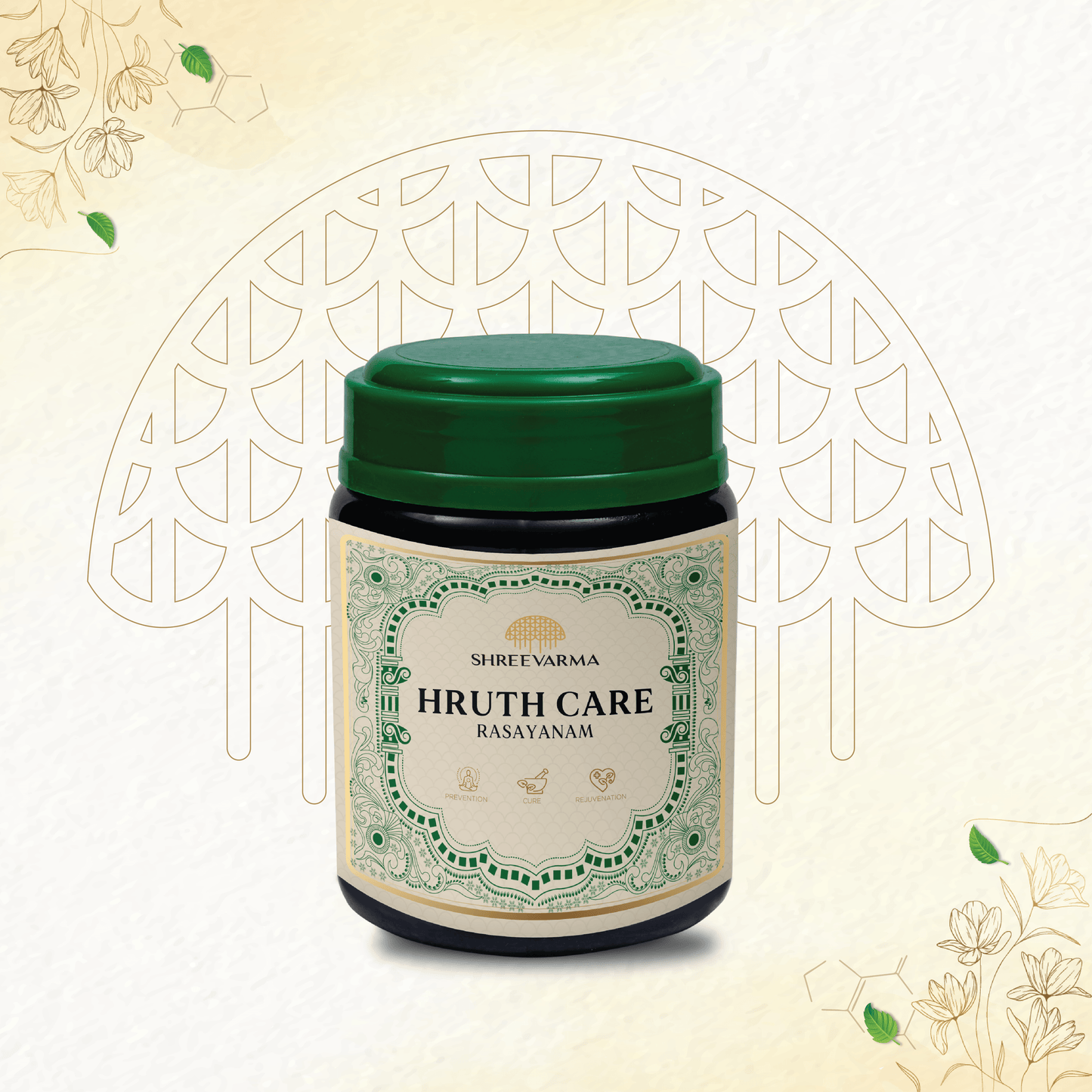 shreevarma Hruth Care Rasayanam for Heart Disease | Ayurvedic Supplement for Heart Health | Regulates Blood Pressure | Arjuna | Mridwika | Controls High Cholesterol
