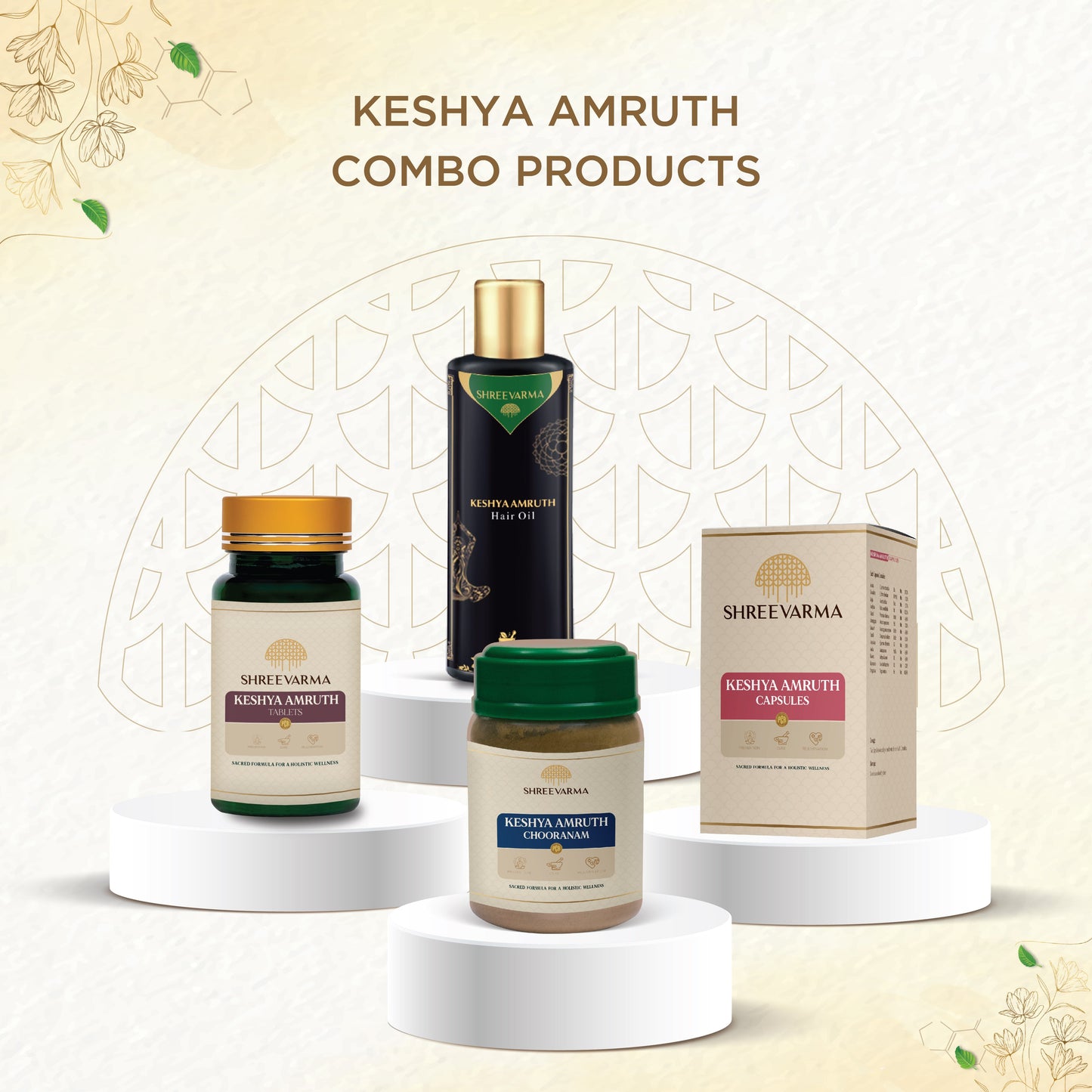 shreevarma Keshya Amruth Choornam for Hair Growth | Ayurvedic Supplement Prevents Hair Fall and Treats Premature Graying | Asana | Ketaki | Hair Strength and Nourishment