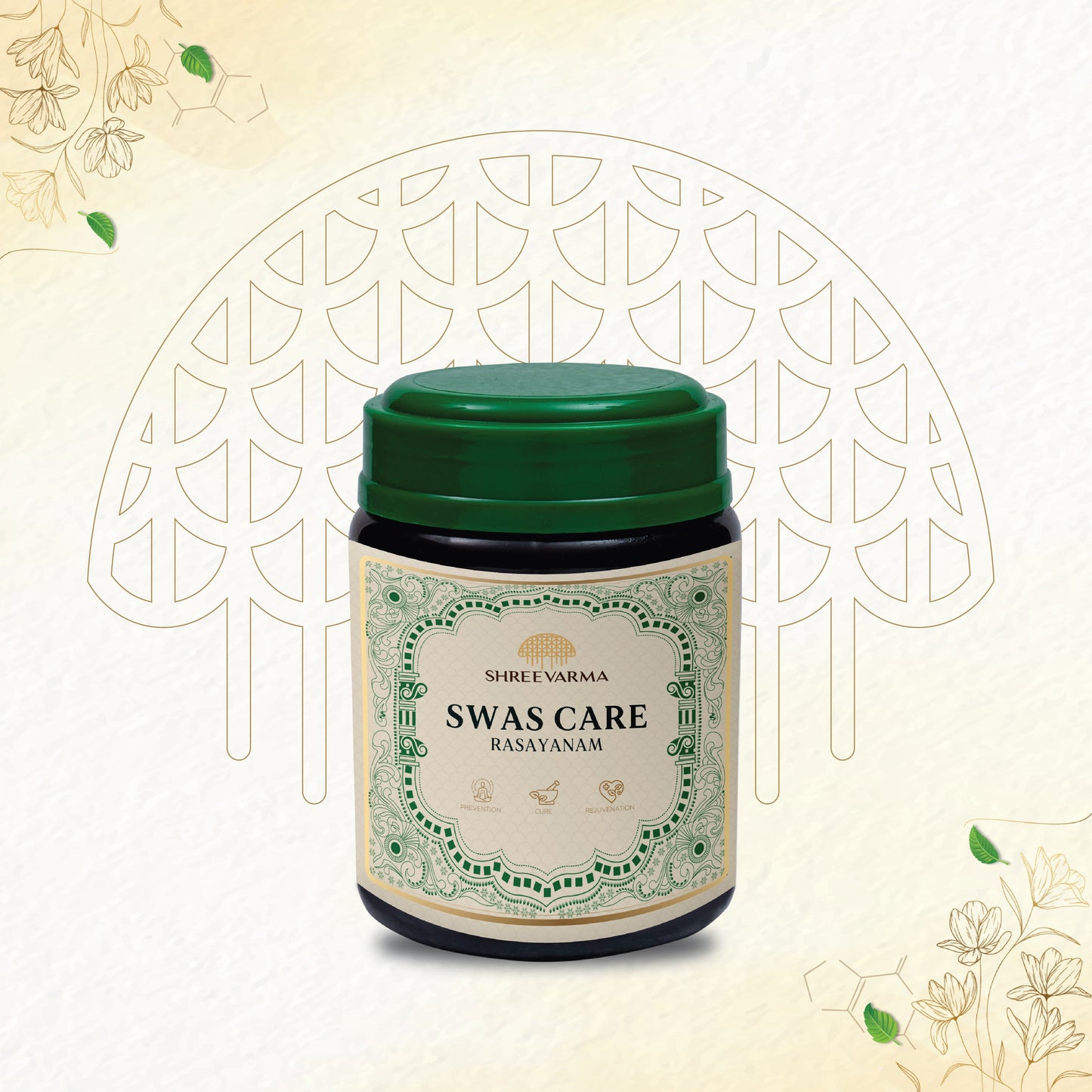 shreevarma Rejuvenator Swas Care Rasayanam for Respiratory Disorders | Ayurvedic Supplement for Asthma | Controls Respiratory Infections | Dasamoola