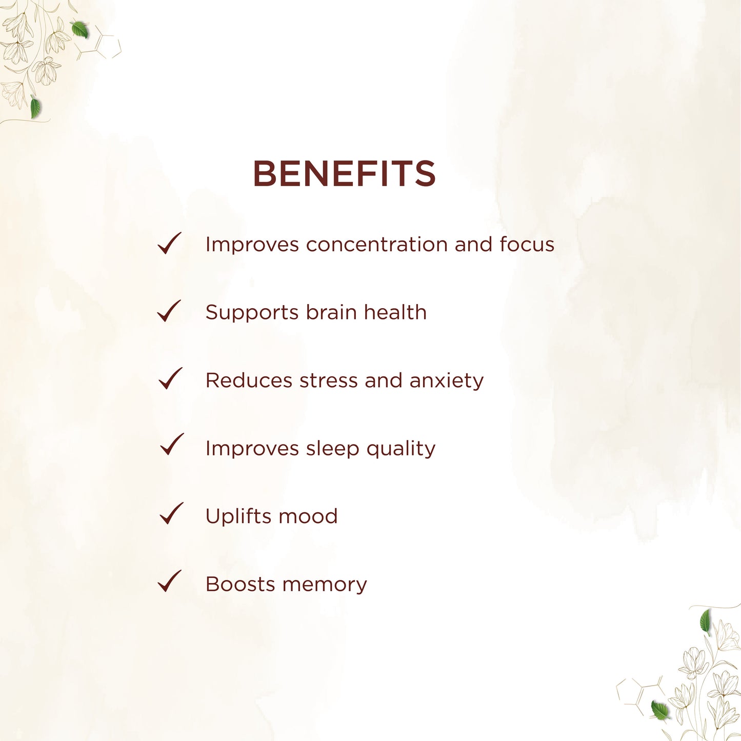 shreevarma Saras Brahmi Tablets for Brain Health  | Memory Boosting Ayurvedic Supplement | Enhances Focus and Concentrate | Ashwagandha | Brahmi – 60 Tablets