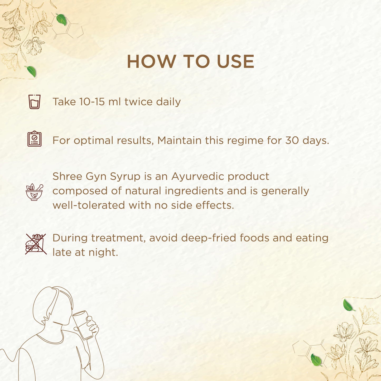 shreevarma Syrup Shree Gyn Syrup for Women’s Wellness | Herbal Supplement for Menstrual Health | PCOD | Ashoka for Hormonal Imbalances | Nellikkai | Dhattari