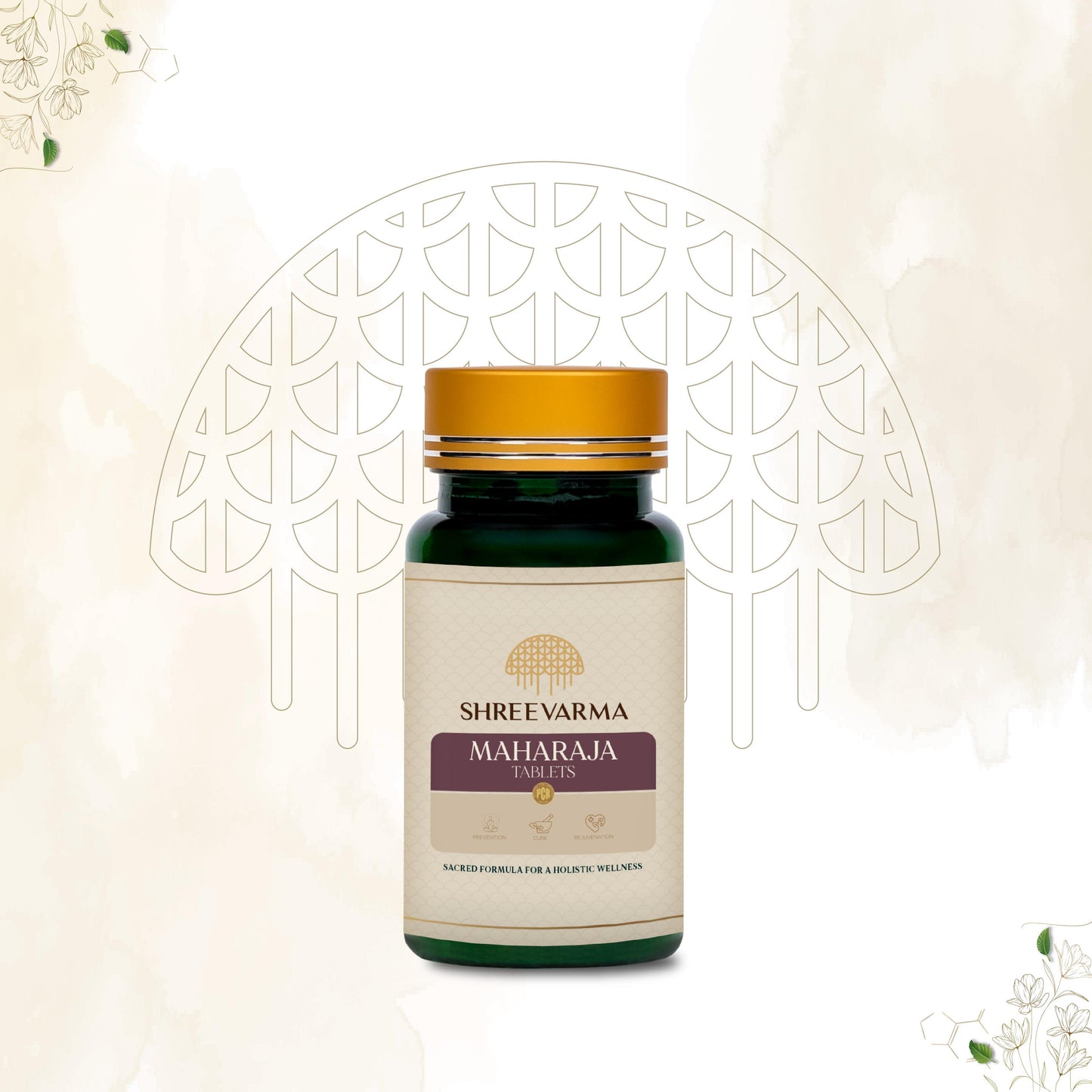 shreevarma Tablet Maharaja Tablets for Bone and Muscle Health, Nerve Issues | Ayurvedic Supplement for Muscle Stress and Fatigue | Sunthi | Digestive Support - 60 Tablets