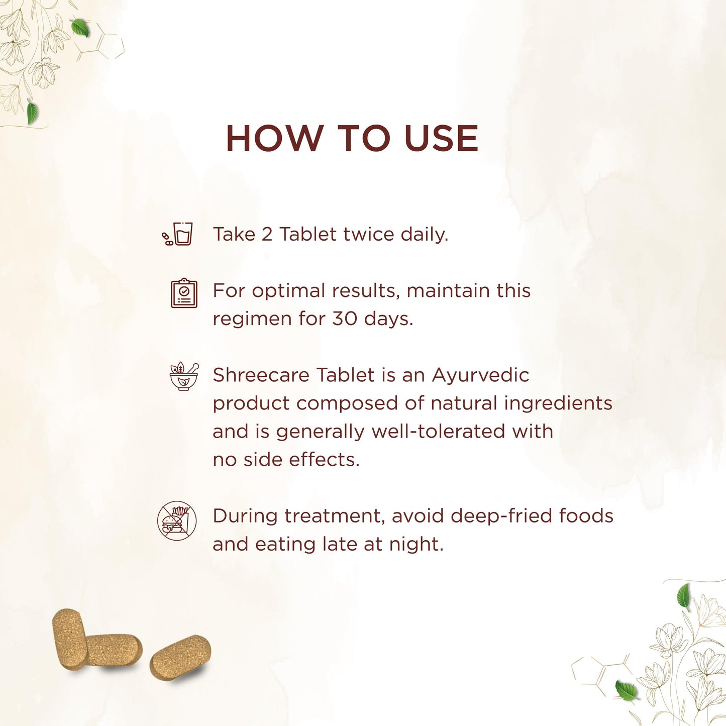 shreevarma Tablet Shree Care Tablet For Women’s Wellness | Ayurvedic Supplement for Menstrual Health | PCOD | Ashoka  for Hormonal Imbalances | Uterine Tonic – 60 Tablets