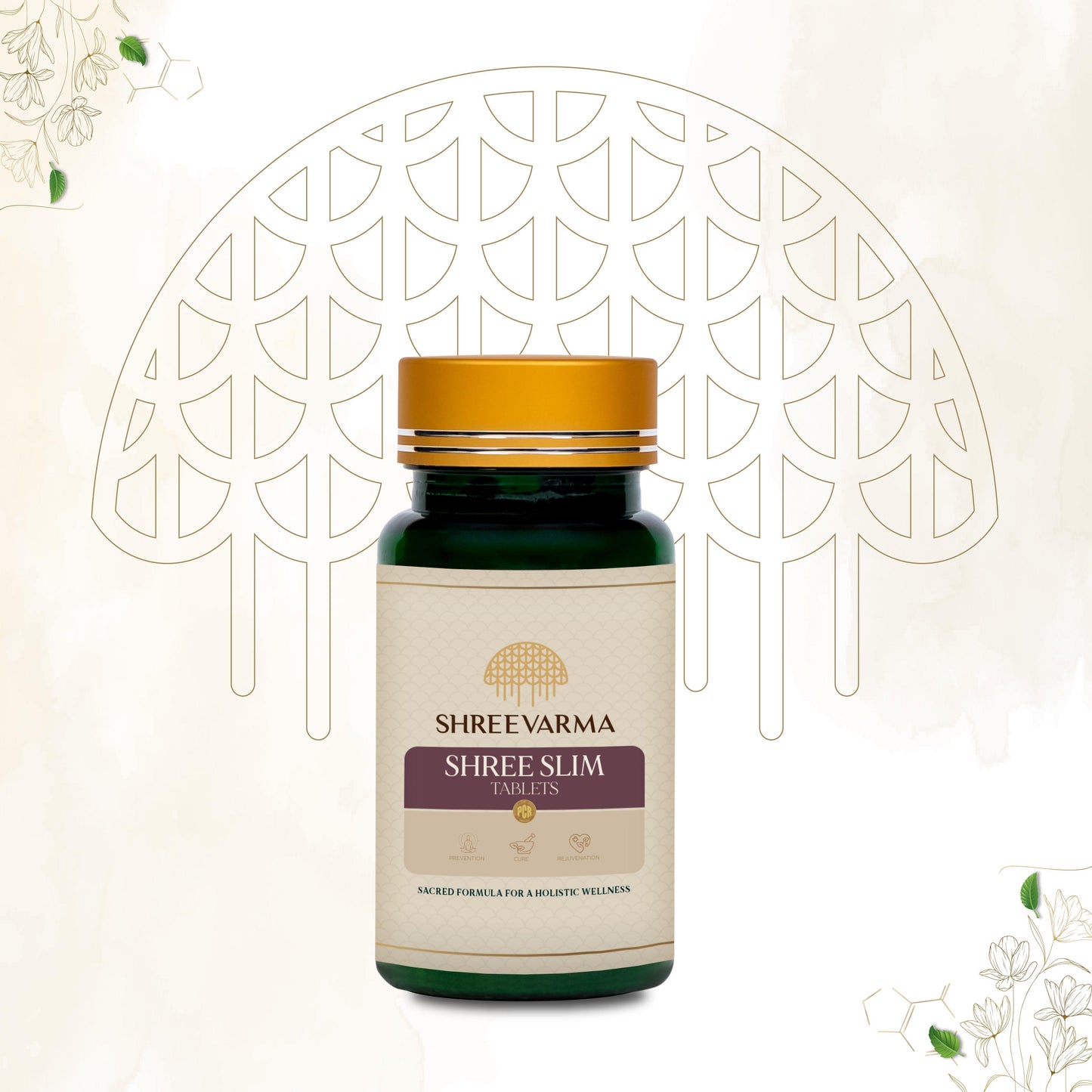 shreevarma Tablet Shree Slim Tablet for Weight Loss | Ayurvedic Supplement to Burn Fat | Metabolism Booster for both Men and Women | Weight loss supplement | Guggulu | Controls Cholesterol — 60 Tablets