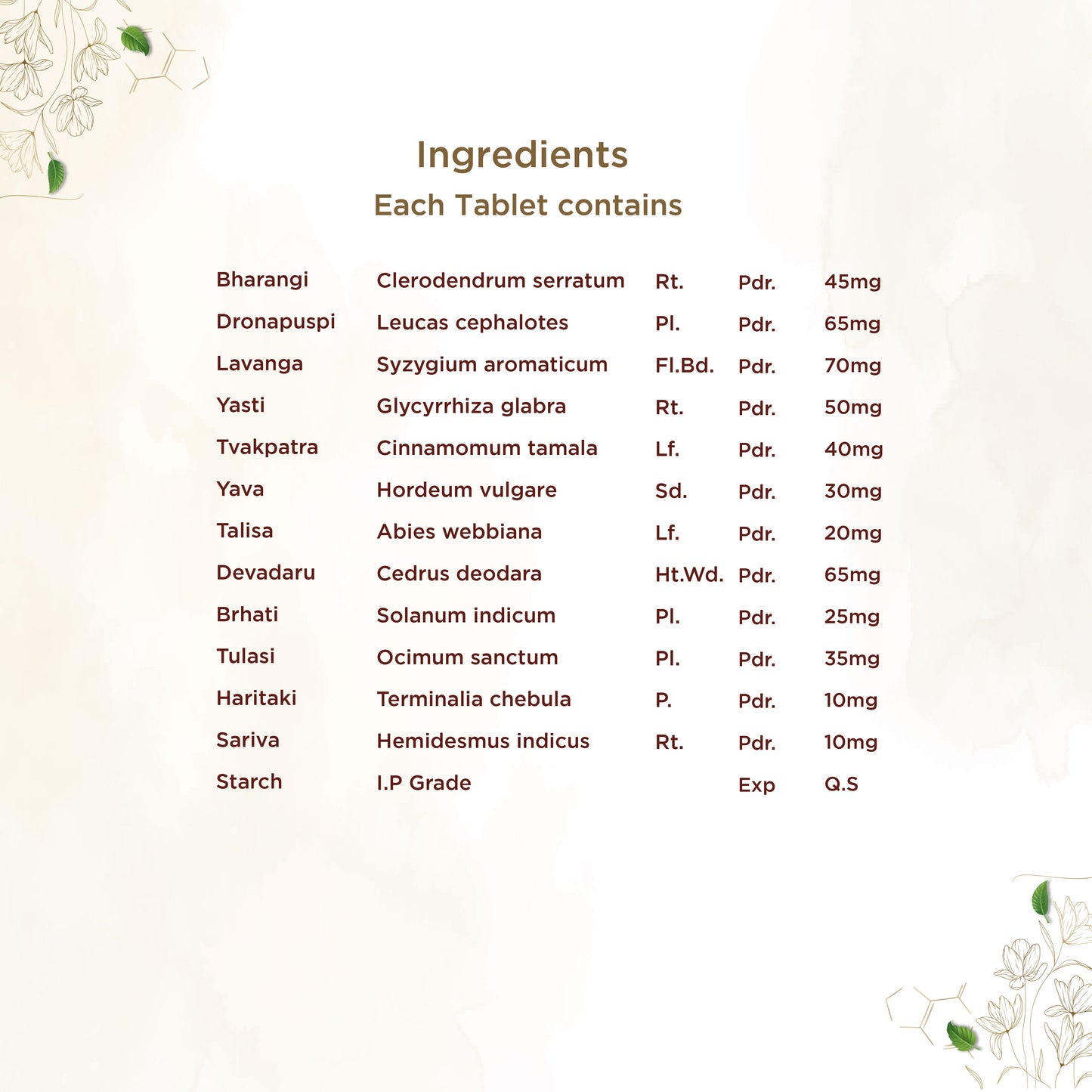 shreevarma Tablet Sinit Tablets for Treating Sinus | Ayurvedic Supplement for Clear Breathing and Ease Nasal Congestion | Boosts Immunity | Soothes Sore Throat and Relieves Sinusitis | Clove | Tulasi – 60 Tablets