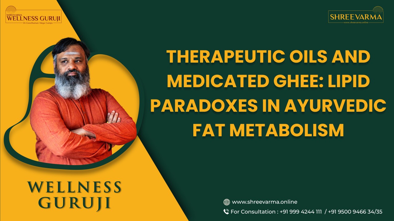 Therapeutic Oils and Medicated Ghee: Lipid Paradoxes in Ayurvedic Fat Metabolism