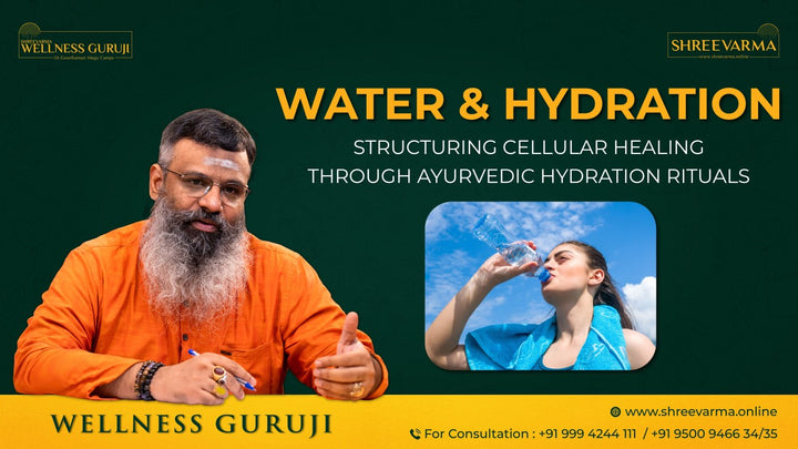 Water and Hydration – Structuring Cellular Healing through Ayurvedic Hydration Rituals!