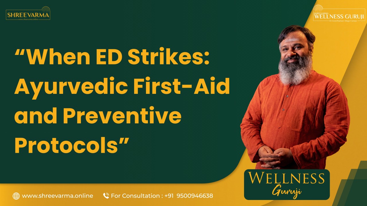 When ED Strikes: Ancient Wisdom Meets Modern Science for Lasting Vitality! Wellness Guruji Dr Gowthaman!