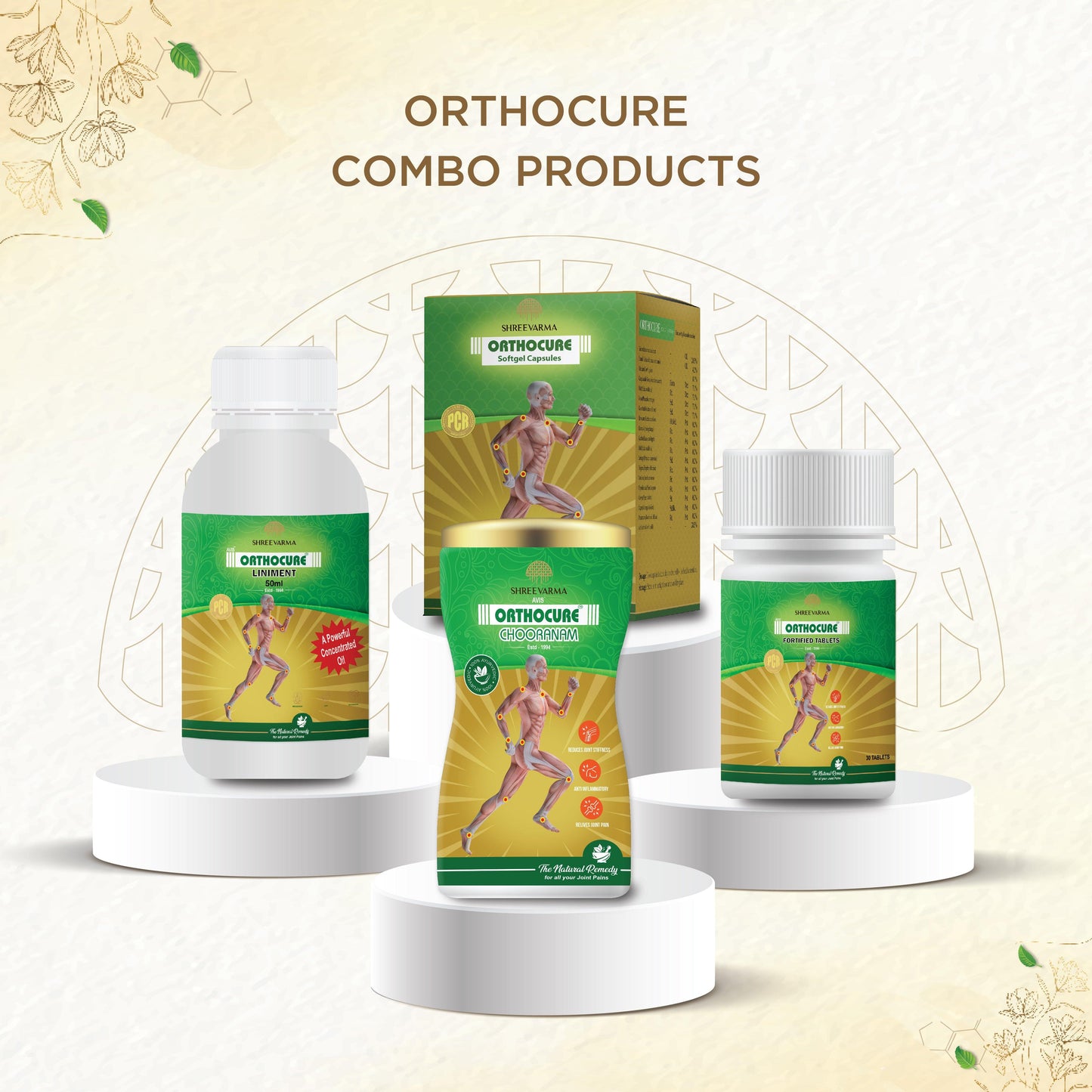 
                  
                    shreevarma Chooranam Orthocure Choornam for Bone Care | Anti-Inflammation | Mobility | Flexibility | Ayurvedic Supplement to Reduce Joint Pain | Ajamoda
                  
                