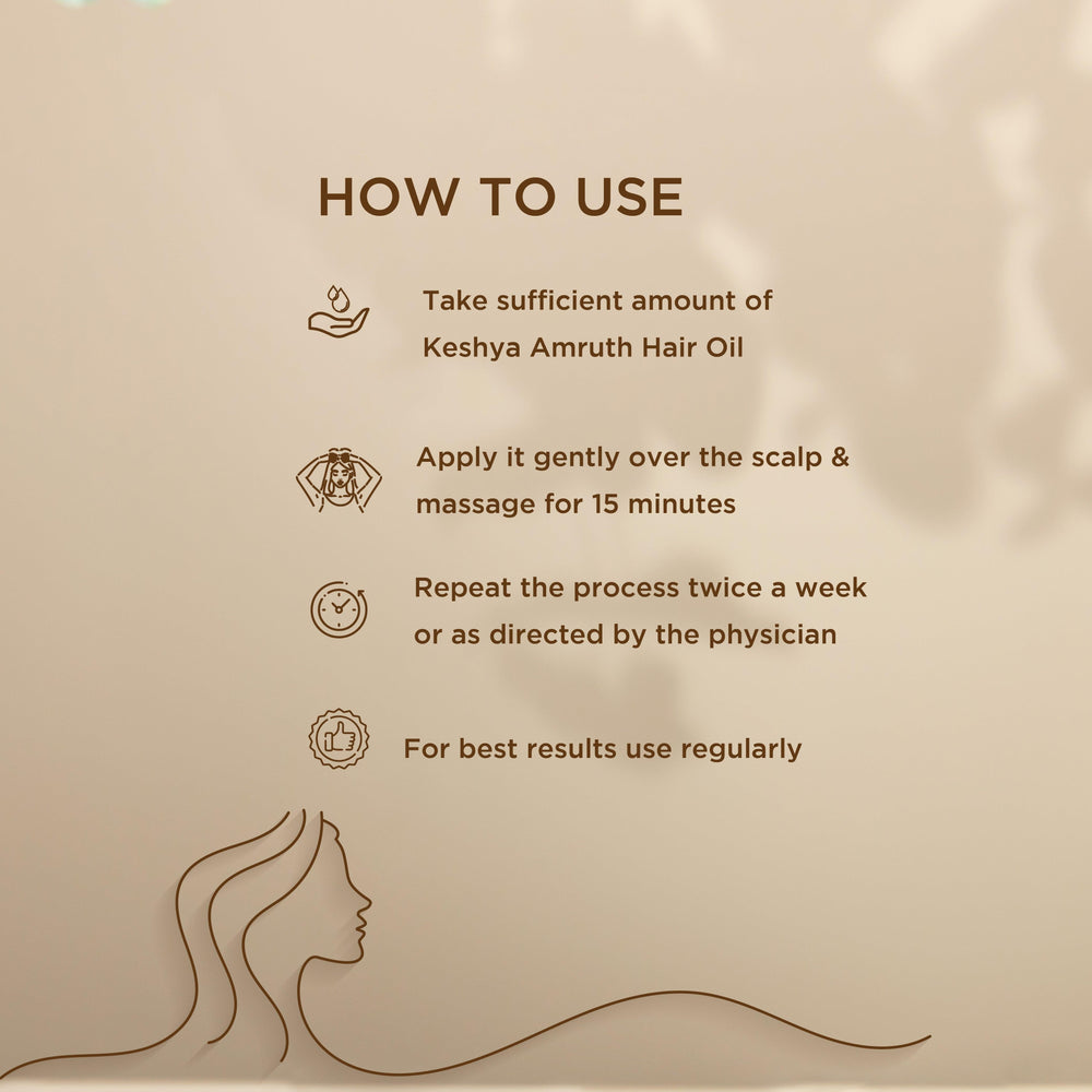 shreevarma Keshya Amruth Hair oil for Hair Growth | Anti-Hair fall | 100% Ayurvedic | Effective against Premature Greying | 100ml