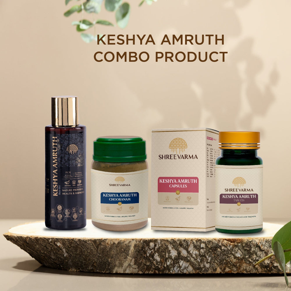 
                  
                    shreevarma Keshya Amruth Hair oil for Hair Growth | Anti-Hair fall | 100% Ayurvedic | Effective against Premature Greying | 100ml
                  
                