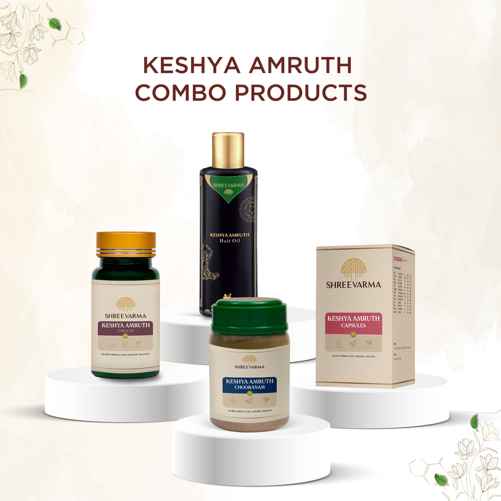 
                  
                    shreevarma Keshya Amruth Tablet for Hair Growth | Ayurvedic Supplement Prevents Hair Fall and Treats Premature Graying | Asana | Ketaki | Hair Strength and Nourishment
                  
                