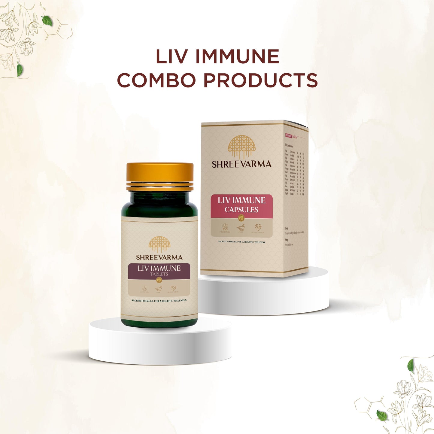 
                  
                    shreevarma Liv Immune Capsule For Effective Immunity Boosting | Ayurvedic Supplement to Enhance the Body’s Immune | Haridra | Kiratatikta | Hepatoprotective — 60 Capsules
                  
                