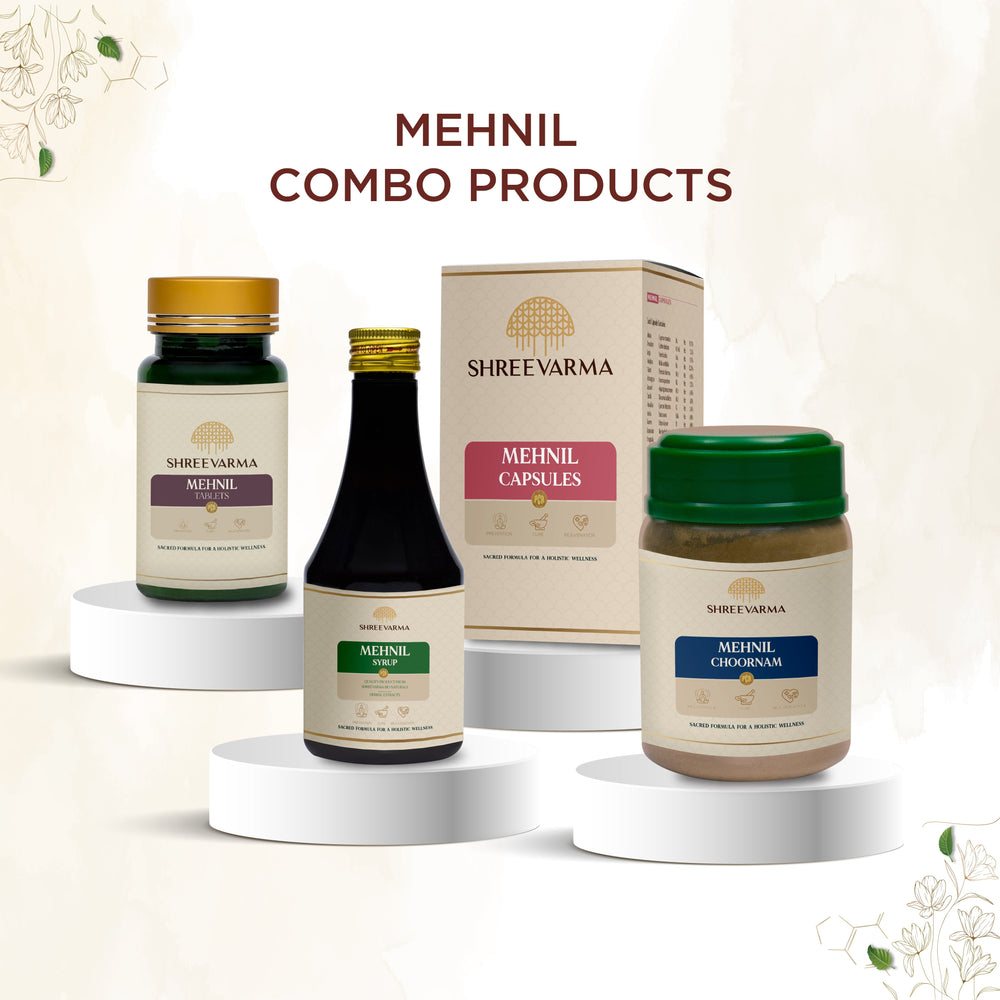 shreevarma Mehnil Tablet For Diabetes | Ayurvedic Supplement for the Sugar | Maintains Blood Glucose Level | Effective Diabetes Management with Herbs — 60 Tablets