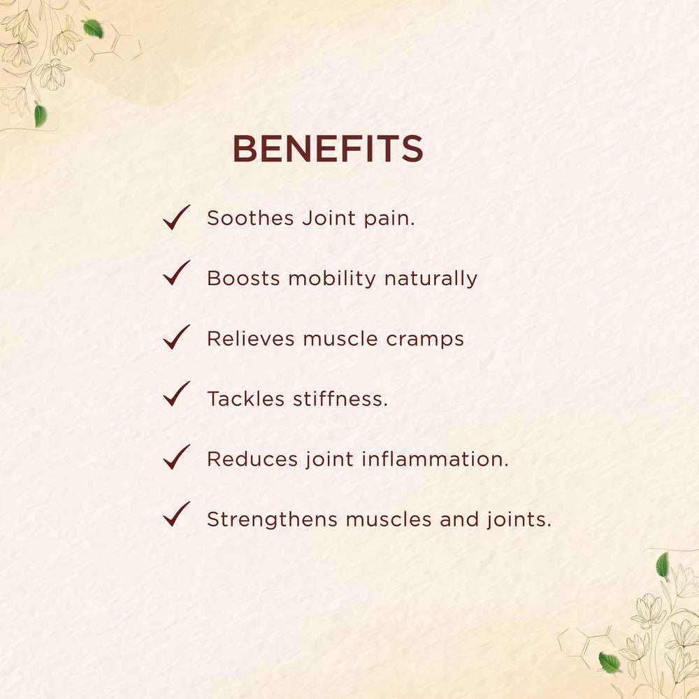 shreevarma Orthocure Fortified Tablet for Bone Care | Anti-Inflammation | Mobility | Flexibility | Ayurvedic Supplement to Reduce Joint Pain – 60 Tablets