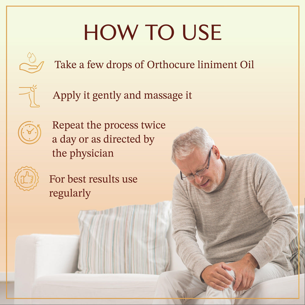 shreevarma Orthocure Liniment oil for Bone Care | Anti-Inflammation | Mobility | Flexibility | Ayurvedic Supplement to Reduce Joint Pain | Sahacharadi | Karpura
