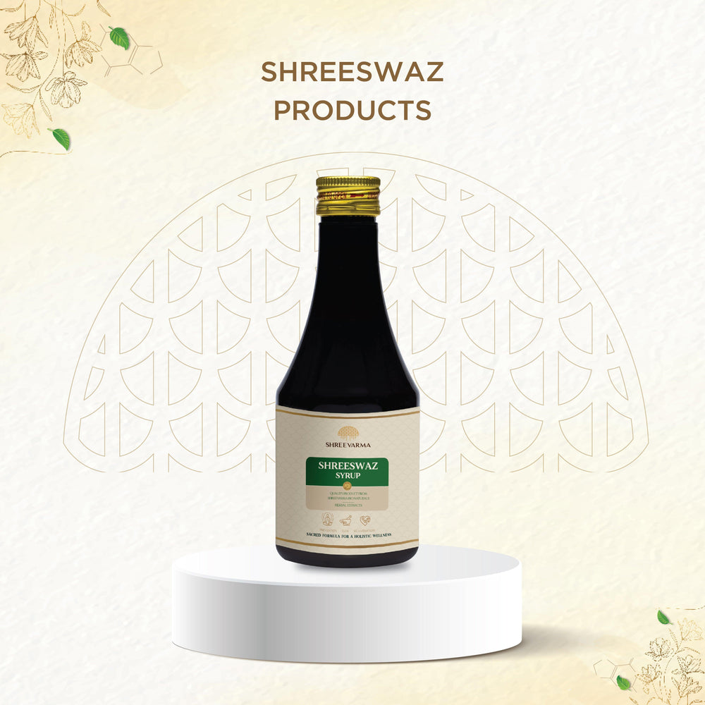 shreevarma Syrup Shreeswaz Syrup for Asthma Relief | Herbal Supplement for Respiratory Disorders | Cold and Cough | Tulasi | Kantankattiri | Mucus Reduction