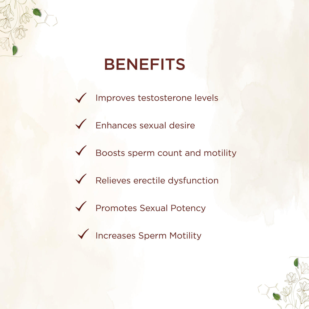 shreevarma Vajee Care Capsule for Men’s Wellness | Ayurvedic Supplement for Men’s Vitality | Testosterone Booster | Ashwagandha | Moringa - 60 Capsules